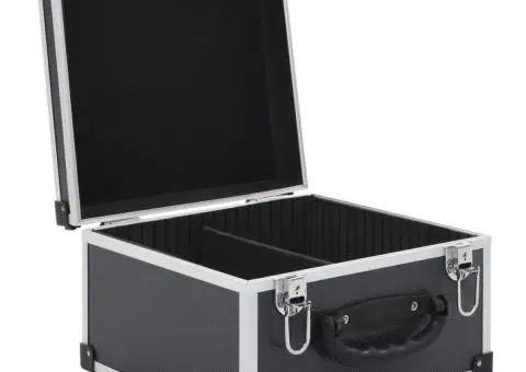 Casetă pentru 40 CD-uri, negru, aluminiu ABS - 5/5