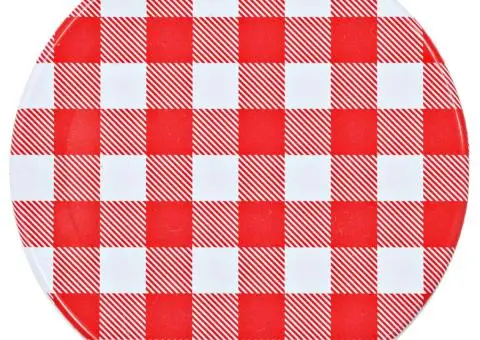 Borcane sticlă pentru gem cu capace alb și roșu 24 buc. 110 ml - 5/5