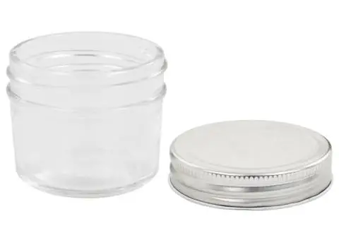 Borcane din sticlă pentru gem, capace argintii, 96 buc, 110 ml - 5/5