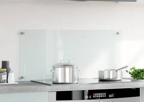 Panou antistropi bucătărie transparent 90x40 cm sticlă securiz. - 3/5