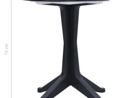 Masă de grădină, antracit, 70 cm, plastic - 5/5