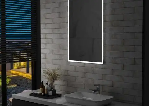 Oglindă cu LED de perete de baie, 60 x 100 cm - 1/5