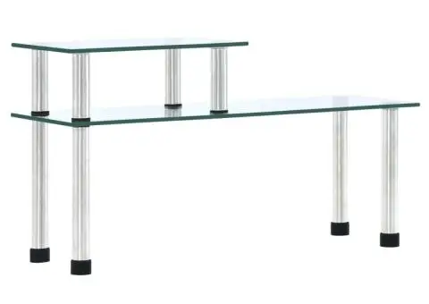 Raft de bucătărie, transparent, 45x16x26 cm, sticlă securizată - 1/5