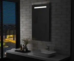vidaXL Oglindă cu LED de perete de baie, 60 x 100 cm