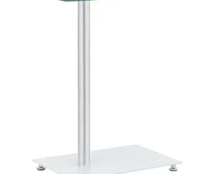 vidaXL Masă laterală formă U transparent 45x30x58 cm sticlă securizată