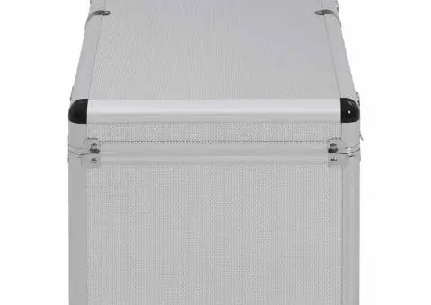 Cutii de depozitare, 2 buc., argintiu, aluminiu - 4/5