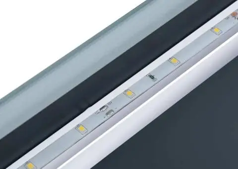 Oglindă cu LED de baie cu senzor tactil și afișaj oră, 80x60 cm - 5/5