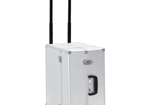 Troler de pilot, 47 x 39 x 27 cm, argintiu, aluminiu - 1/5