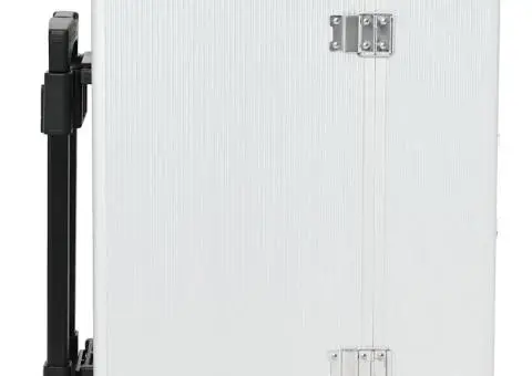 Troler de pilot, 47 x 39 x 27 cm, argintiu, aluminiu - 4/5