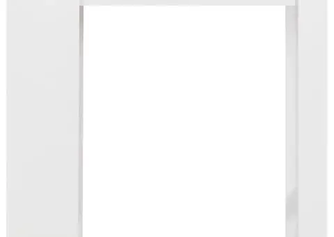 Masă de bar cu raft, alb, 110 x 50 x 103 cm - 2/5