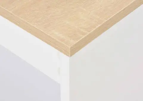 Masă de bar cu raft, alb, 110 x 50 x 103 cm - 5/5