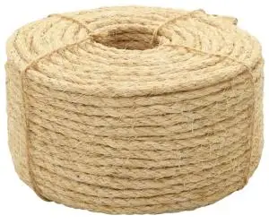vidaXL Frânghie, 250 m, sisal 100%, 6 mm