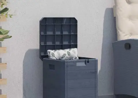 Ladă de depozitare pentru grădină, antracit, 90 L - 1/5