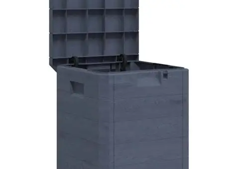 Ladă de depozitare pentru grădină, antracit, 90 L - 2/5