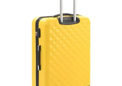 Set valiză carcasă rigidă, 3 buc., galben, ABS - 4/5