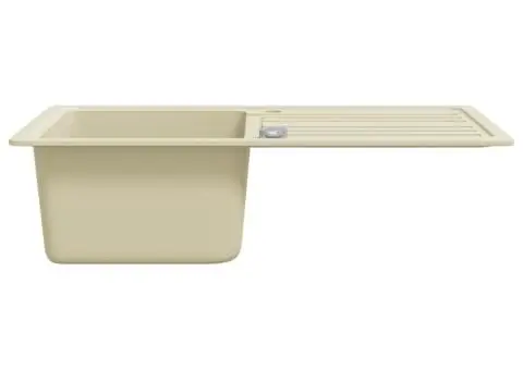 Chiuvetă de bucătărie din granit, bej, un bazin - 5/5