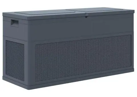 Ladă de depozitare de grădină, antracit, 320 L - 1/5