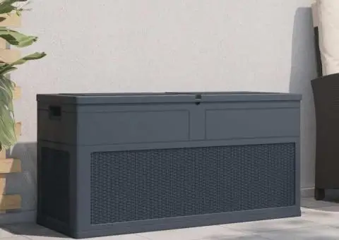 Ladă de depozitare de grădină, antracit, 320 L - 2/5