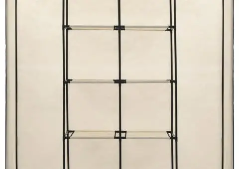 Șifonier cu 4 compartimente, crem, 175 x 45 x 170 cm - 5/5