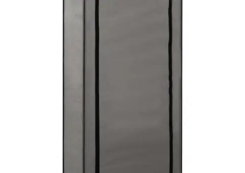 Pantofar cu husă, gri, 58x28x106 cm, material textil - 1/5