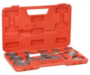 vidaXL Trusă de scule pentru calibrare disc de frână, 13 piese