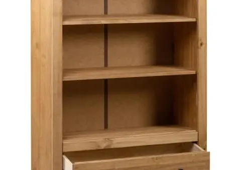 Bibliotecă, 80 x 35 x 110 cm, lemn masiv de pin, gama Panama - 2/5