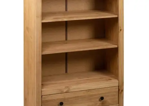 Bibliotecă, 80 x 35 x 110 cm, lemn masiv de pin, gama Panama - 4/5