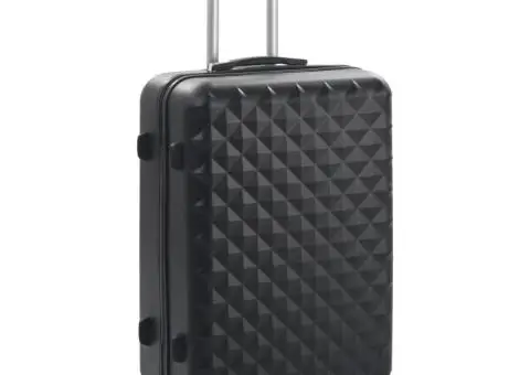 Set valiză carcasă rigidă, 3 buc., negru, ABS - 2/5