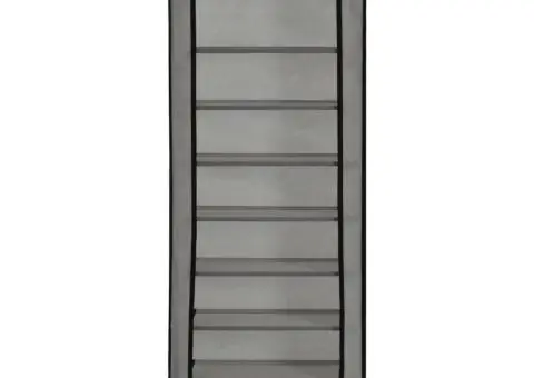 Pantofar cu husă, gri, 57 x 29 x 162 cm, material textil - 2/5