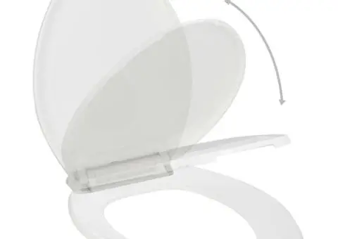 Capac WC cu închidere silențioasă, eliberare rapidă, alb - 2/5