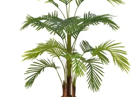Plantă artificială palmier cu ghiveci, verde, 120 cm