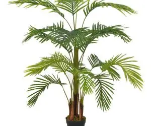 vidaXL Plantă artificială palmier cu ghiveci, verde, 120 cm