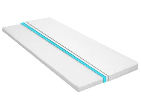 Topper de saltea, profil tip ou cu spumă rece, 6 cm, 90x200 cm - 1/5