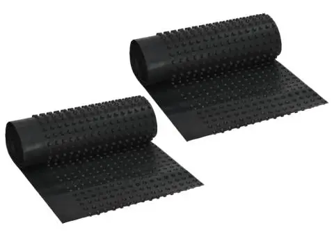 Membrană de drenaj cu crampoane 2 buc, 0,5x20 m, HDPE, 400 g/m² - 1/5