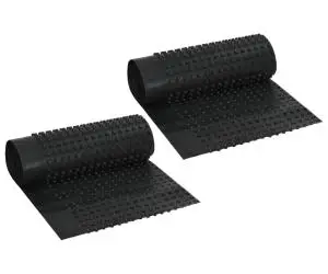 vidaXL Membrană de drenaj cu crampoane 2 buc, 0,5x20 m, HDPE, 400 g/m²
