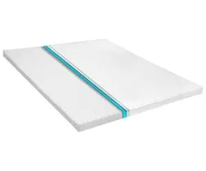 vidaXL Topper saltea, profil tip ou cu spumă rece, 6 cm, 180x200 cm