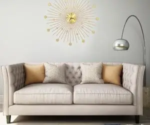 vidaXL Ceas de perete, auriu, 70 cm, metal