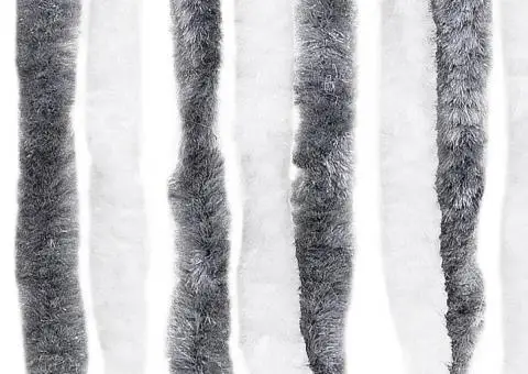 Perdea pentru insecte, gri și alb, 56x185 cm, Chenille - 5/5