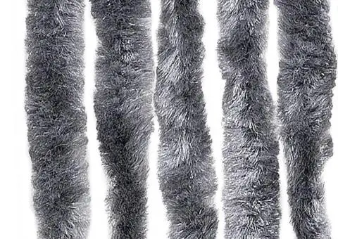 Perdea pentru insecte, argintiu, 90x220 cm, Chenille - 5/5