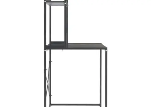 Birou de calculator, negru, 120 x 60 x 138 cm - 5/5