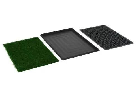Toaletă animale companie tavă & gazon artificial 76x51x3cm WC - 5/5