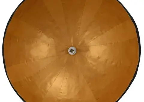 Lampă suspendată, negru și auriu, Ø70 cm, E27 - 5/5