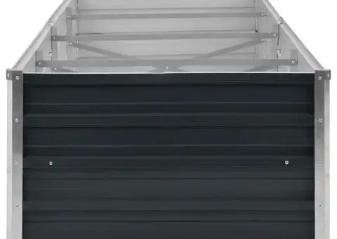 Strat înălțat de grădină antracit 320x80x45 cm oțel galvanizat - 5/5