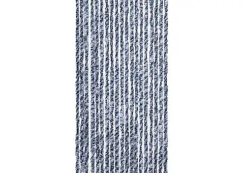 Perdea de insecte, albastru, alb, argintiu, 56x185 cm, Chenille - 3/5