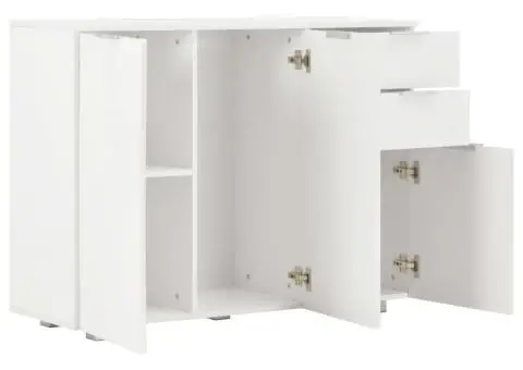 Dulap, alb extralucios, 107x35x80,5 cm - 4/5