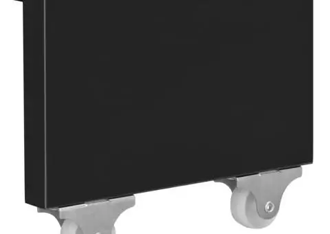 Masă de bucătărie extensibilă, negru extralucios, 175x90x75 cm - 5/5