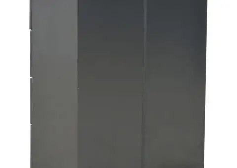 Dulap, negru extralucios, 60x35x80 cm, lemn prelucrat - 5/5