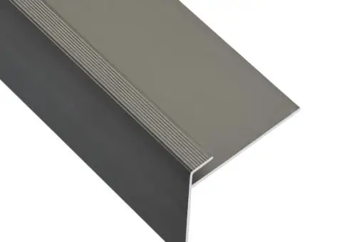 Profile trepte în formă de F, 15 buc., maro, 90 cm, aluminiu - 2/5