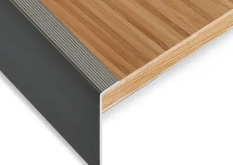 Profile trepte în formă de F, 15 buc., maro, 90 cm, aluminiu - 4/5