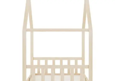 Cadru de pat pentru copii, 90 x 200 cm, lemn masiv de pin - 5/5